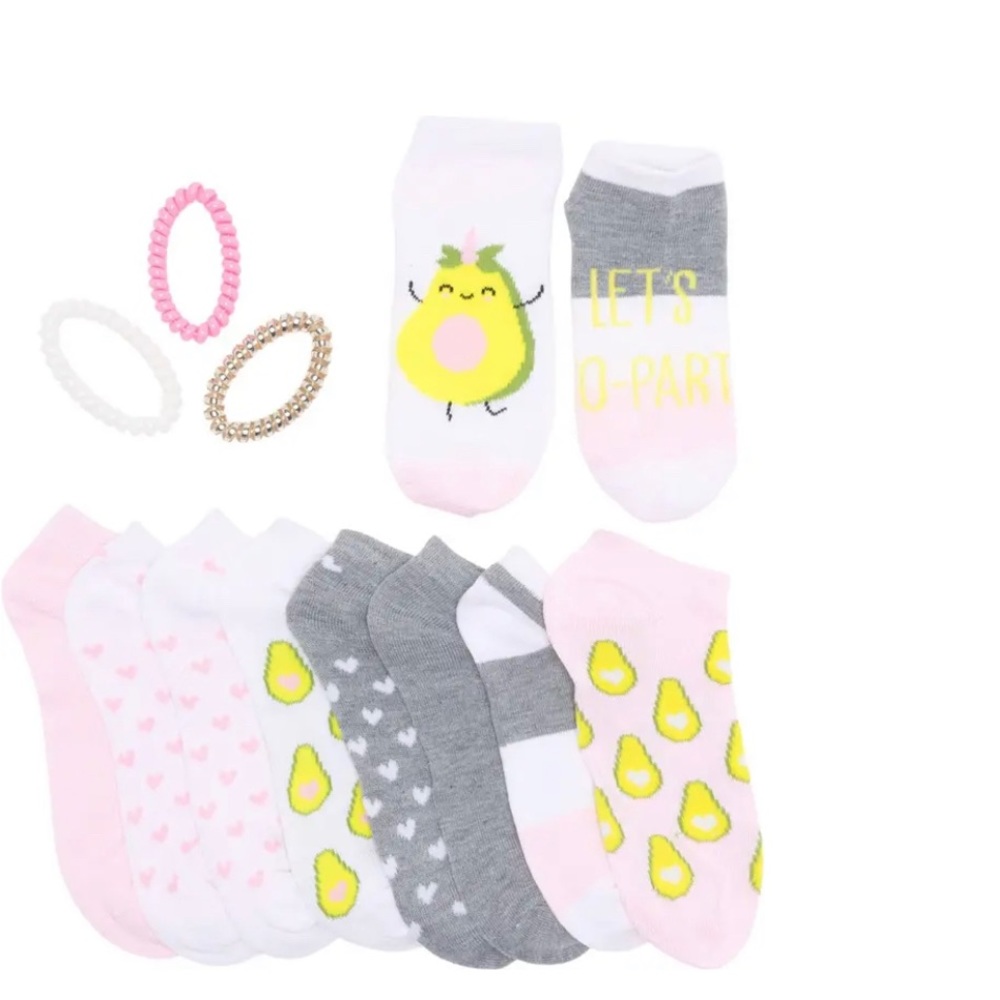 🌼3for15$🌼NWT CandyGirl 10pair no-show ladies socks size 4-10with 3 bonus🎀